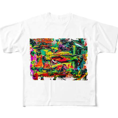 美術家・山本浩生　公式アイテム！！　抽象画２ フルグラフィックTシャツ