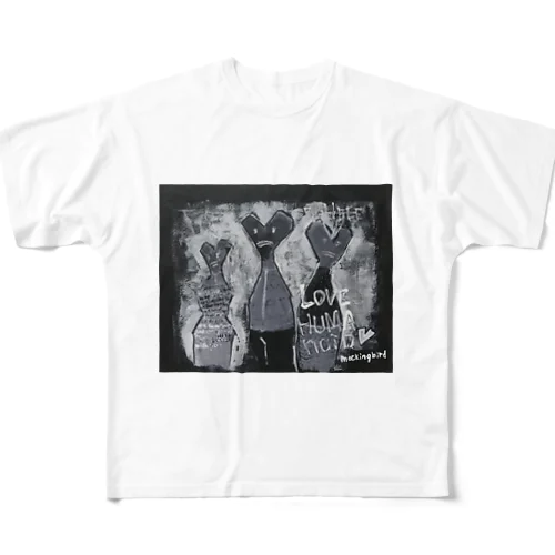 LOVE humanoid All-Over Print T-Shirt