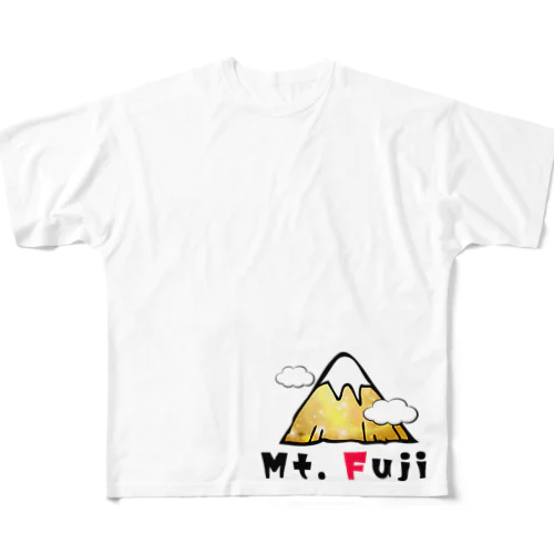 いいことありそう! 金運シリーズ　(富士山　Mt.Fuji) All-Over Print T-Shirt