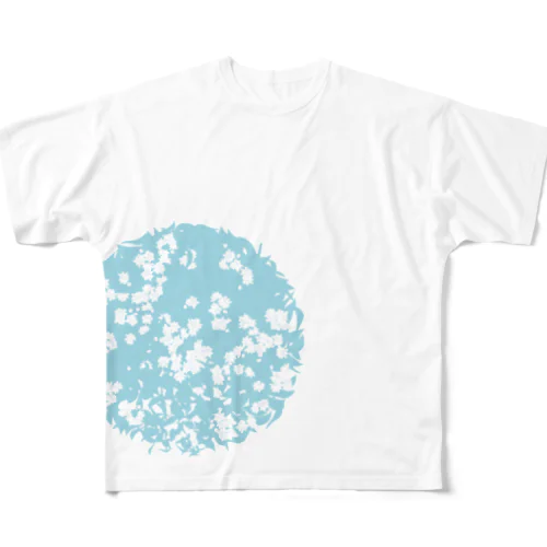 茉莉花 フルグラフィックTシャツ