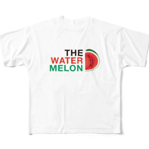 ウォーターメロン スイカ THE WATER MELON 大ロゴ フルグラフィックTシャツ