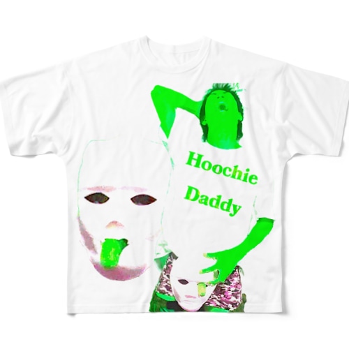 Hoochie daddy 菊地 グリーン Tシャツ All-Over Print T-Shirt