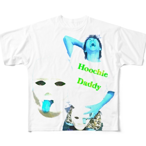 Hoochie daddy 菊地 blue Tシャツ All-Over Print T-Shirt