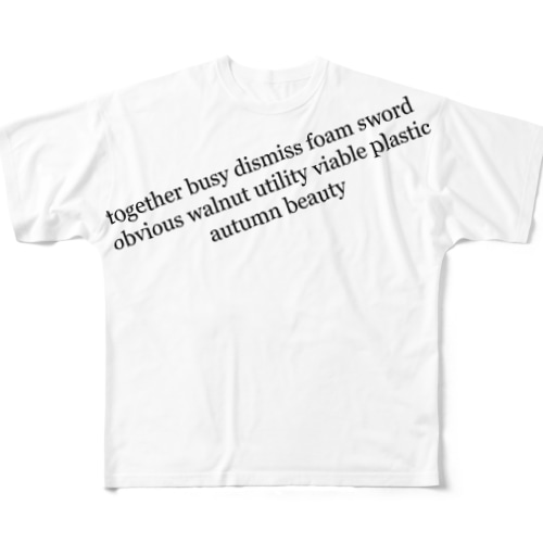 シードフレーズ All-Over Print T-Shirt