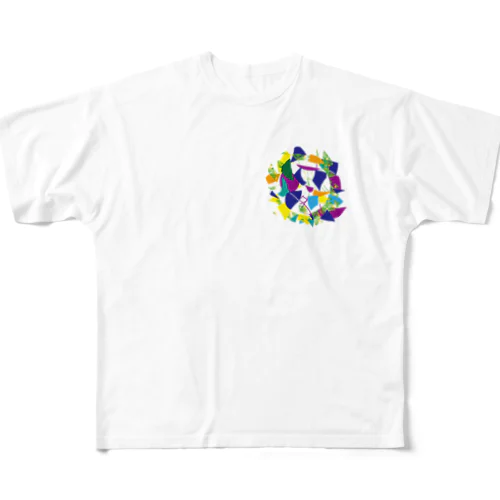 花火 All-Over Print T-Shirt