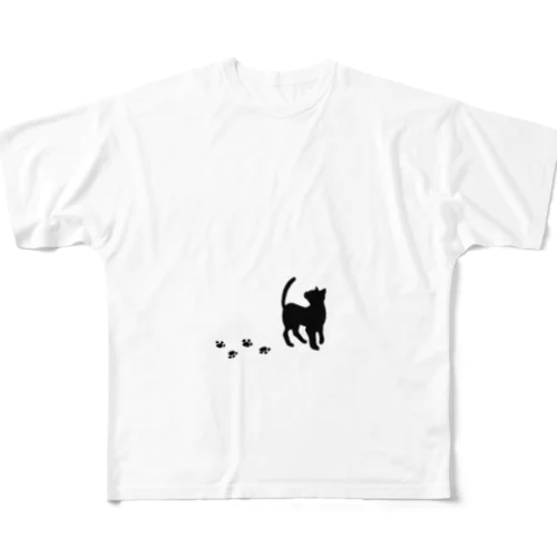 猫ちゃんシリーズ フルグラフィックTシャツ