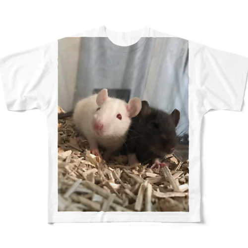 我が家のネズミ フルグラフィックTシャツ