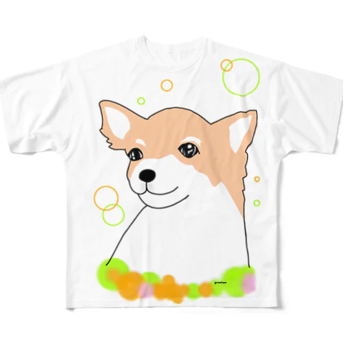 チワワ癒し犬 All-Over Print T-Shirt