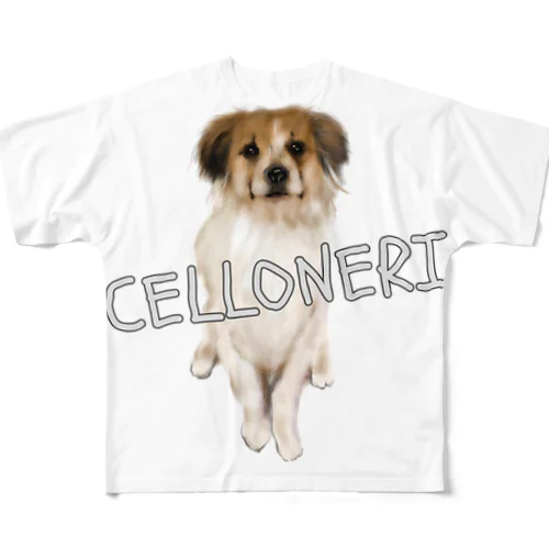CELLONERI CELLOkun フルグラフィックTシャツ