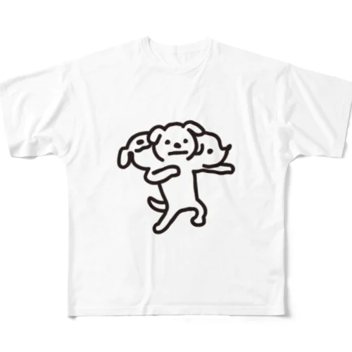 地獄の番人ペロス フルグラフィックTシャツ