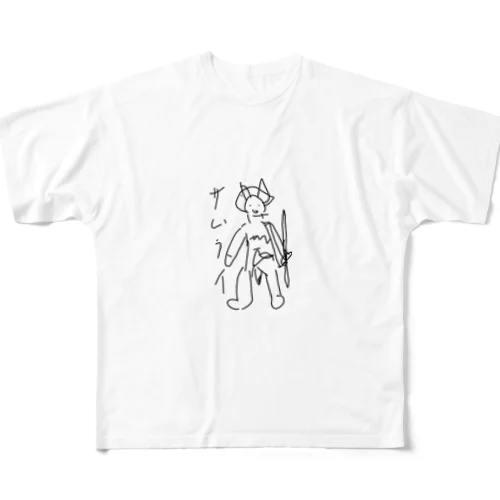 サムライ フルグラフィックTシャツ