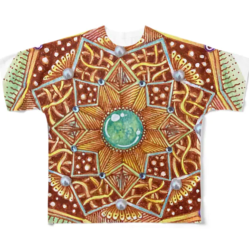 mandala-ゆめ All-Over Print T-Shirt