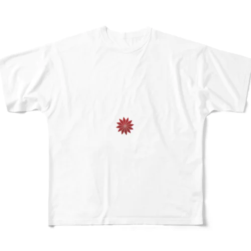 お花 フルグラフィックTシャツ