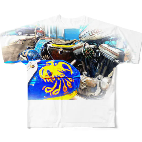 ハーレー日本最大《No1闘鷲》参政党 風 All-Over Print T-Shirt