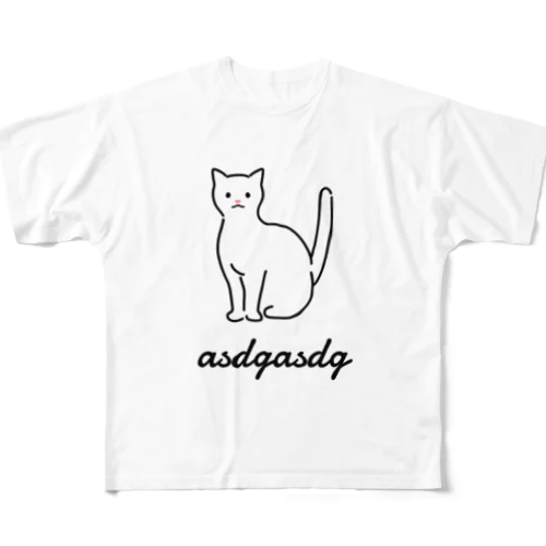 asdgasdg フルグラフィックTシャツ