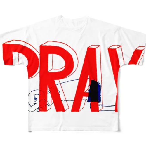 PRAY フルグラフィックTシャツ