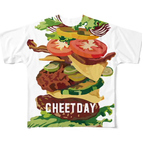 CHEET DAY フルグラフィックTシャツ