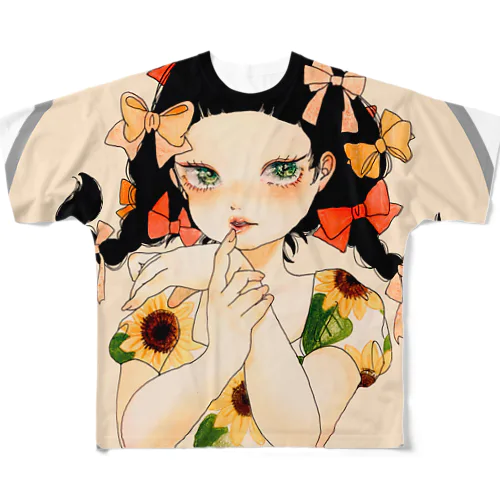 ひまわりちゃん All-Over Print T-Shirt