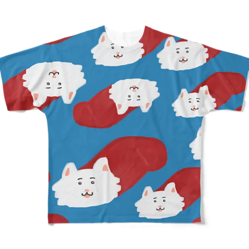 くつ下ねこちゃん All-Over Print T-Shirt