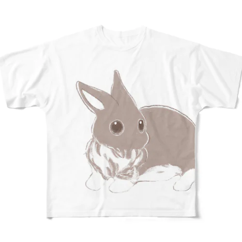 ふりむき フルグラフィックTシャツ