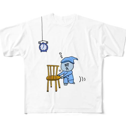 眠気くん フルグラフィックTシャツ