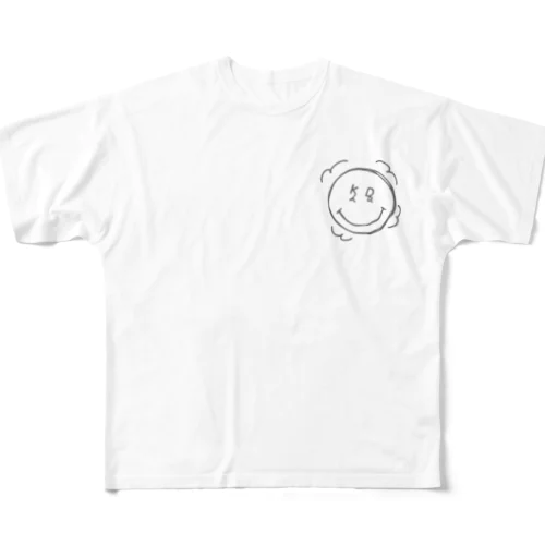 s_kida Monochrome フルグラフィックTシャツ