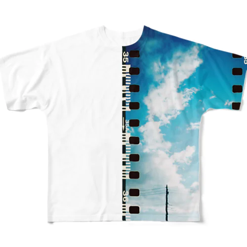 フィルム・ブルー All-Over Print T-Shirt