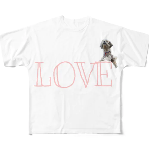 LOVE レナですっ フルグラフィックTシャツ