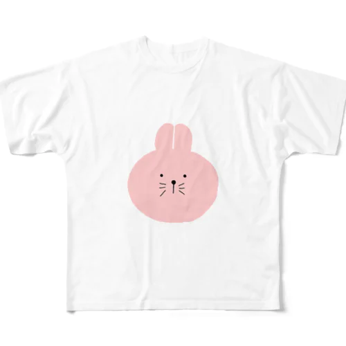 うさぎさん フルグラフィックTシャツ