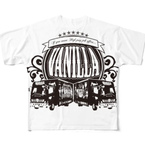 VANILLA TRUCK フルグラフィックTシャツ