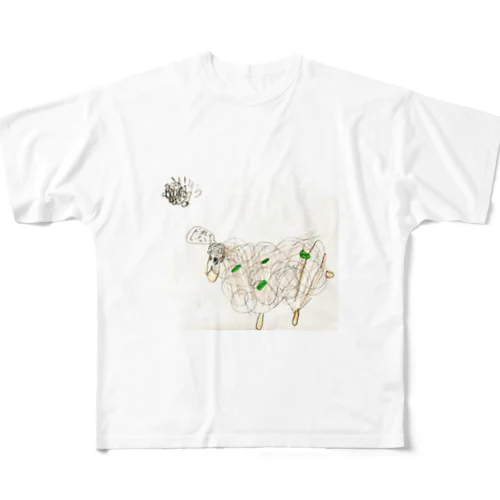 さみしいヒツジ All-Over Print T-Shirt