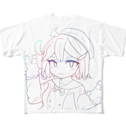 威嚇ちゃん All-Over Print T-Shirt