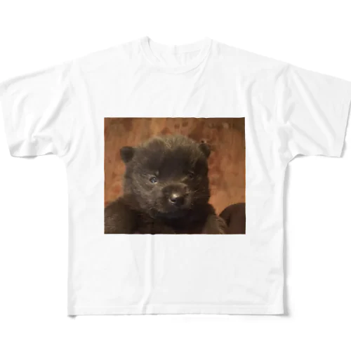 甲斐犬　 フルグラフィックTシャツ