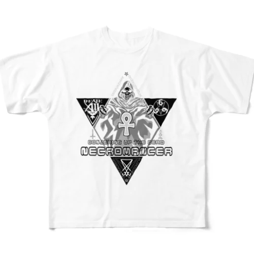 六芒星ネクロマンサー リバースカラー All-Over Print T-Shirt