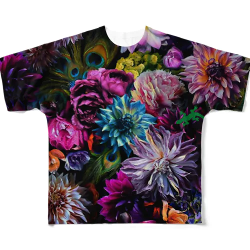 花柄フルグラT フルグラフィックTシャツ