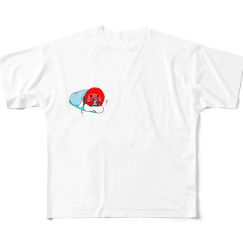 寝るまでスマホタコ All-Over Print T-Shirt