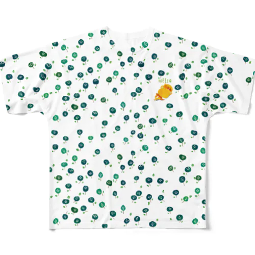 黄色でバナナ色のくまさんお昼寝2 All-Over Print T-Shirt