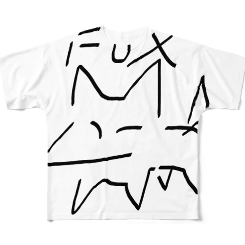 foxxxx フルグラフィックTシャツ