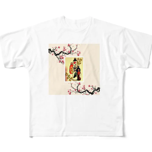 花の水 All-Over Print T-Shirt