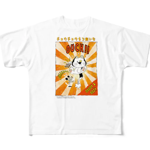 チュウチュウネコ飼いな（DOODY & DOZY) フルグラフィックTシャツ