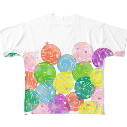 みずふうせん All-Over Print T-Shirt