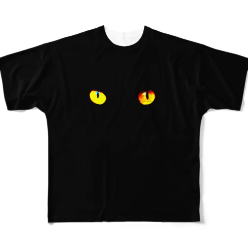 闇に潜むeyes All-Over Print T-Shirt