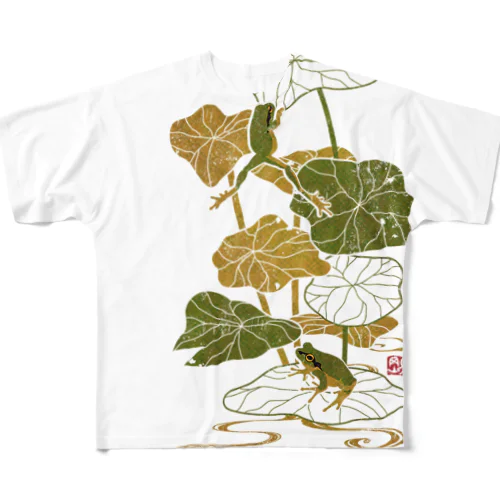蓮蛙 All-Over Print T-Shirt