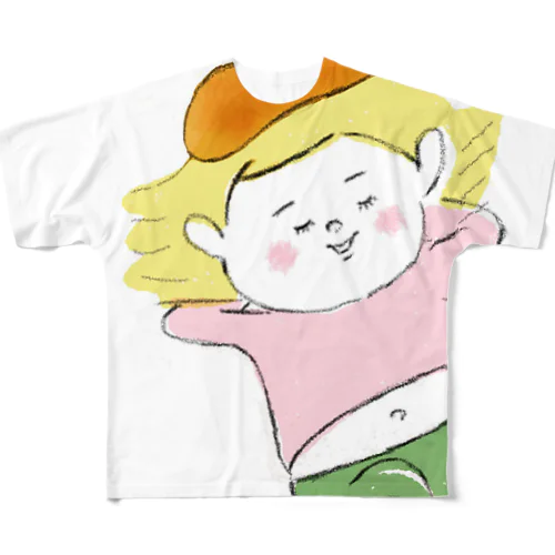 ベレー帽のいくちゃん All-Over Print T-Shirt