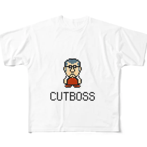 BARBER - CUTBOSS フルグラフィックTシャツ