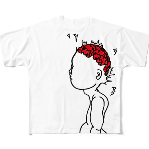 頭爆破 六覺千手-零式-  All-Over Print T-Shirt