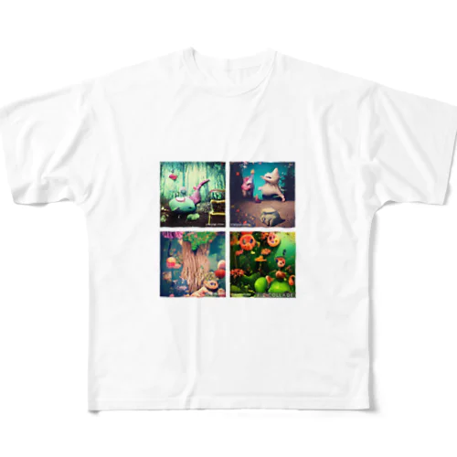 AIが描いた「AI」 フルグラフィックTシャツ