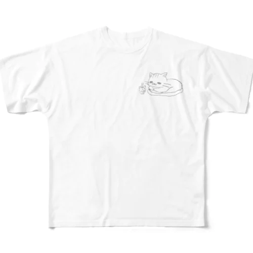 まったりネコさん All-Over Print T-Shirt