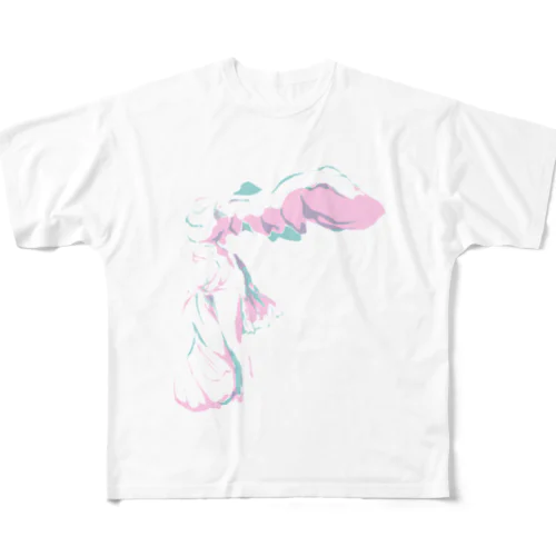 サモトラケのニケ フルグラフィックTシャツ