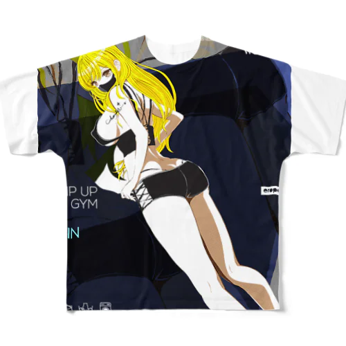 BOOTY PUMP 夏の着せ替えドール 0564 エロポップ ギャル せな All-Over Print T-Shirt